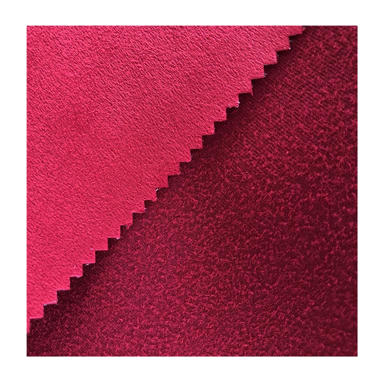 High quality 75D 100% polyester one side brused suede fabric for jacket sofa cover