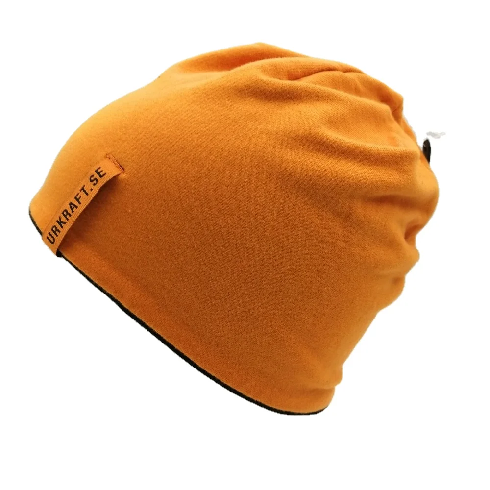 reversible switch 95% cotton 5% spandex jersey hat with custom woven label