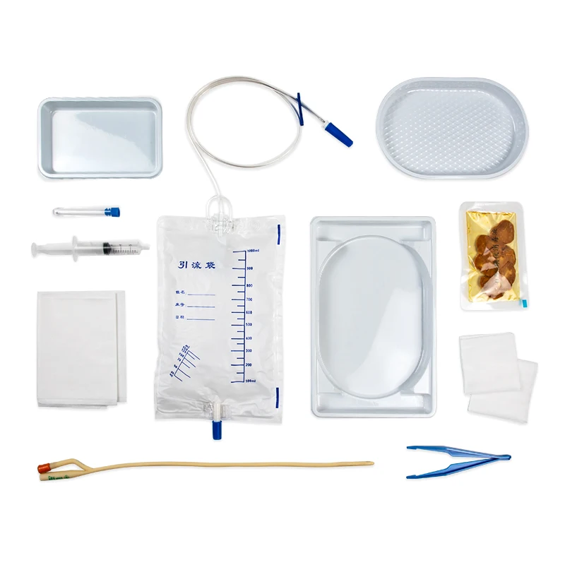 
Medical Urethral Kit High Quality Double Cavity balloon type Disposable Urinary Catheter Kit/Urinary bag/catheter 