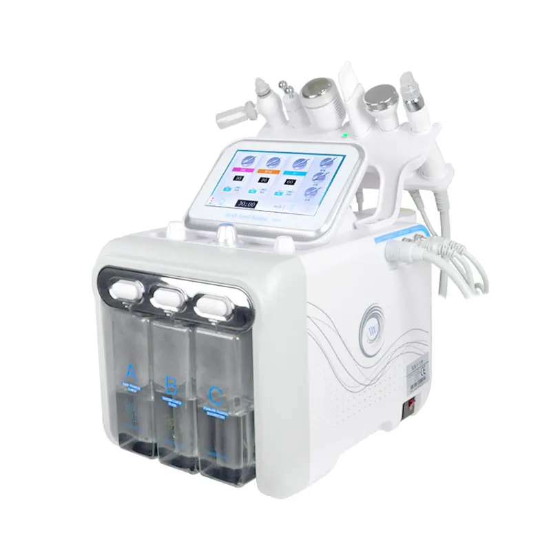 6 in 1 Water Dermabrasion Aqua Oxygene Jet Peeling Deep Cleansing Facial Machine