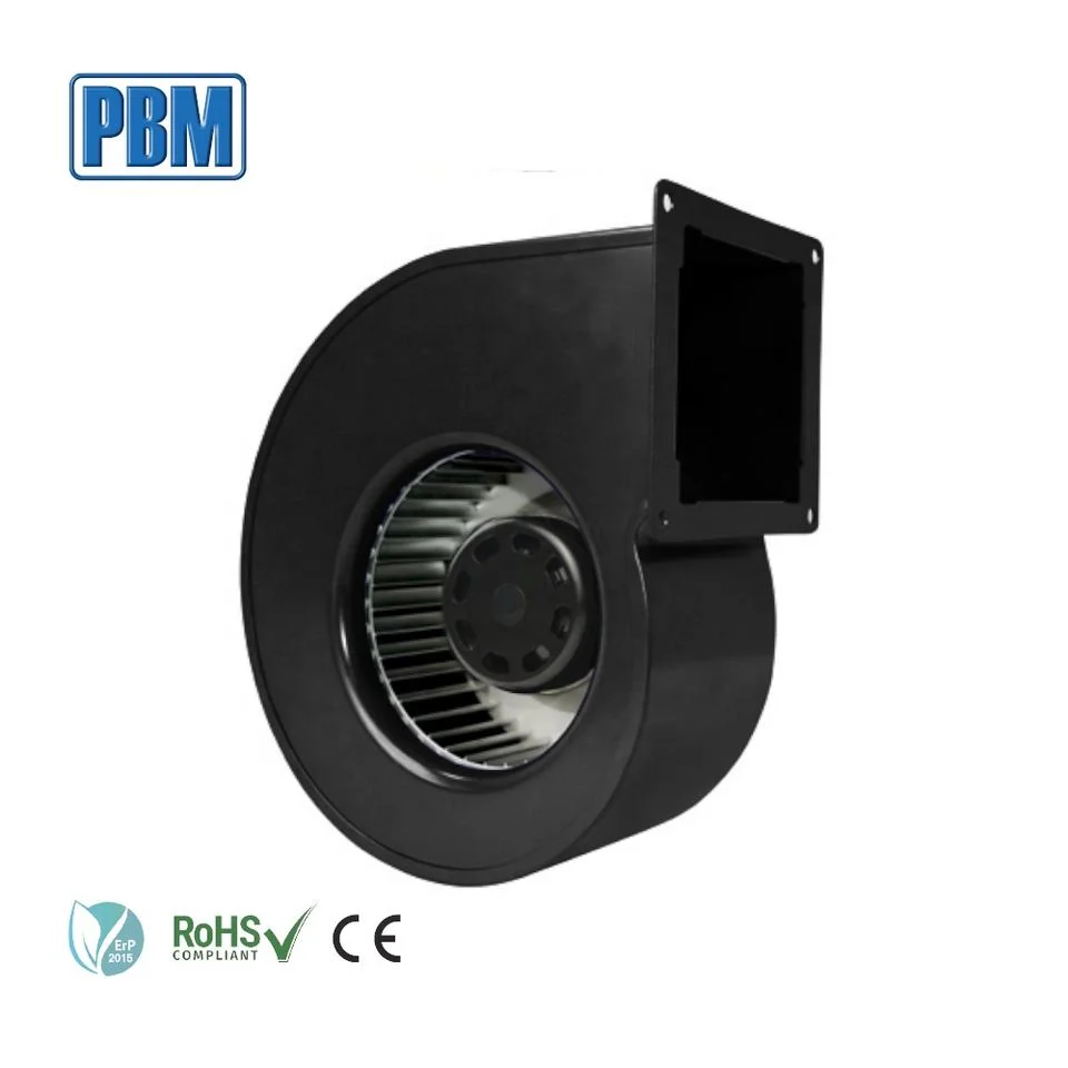 PBM 133mm 48VDC Metal Impeller Ventilation Single Inlet Centrifugal Fan Blower With Housing