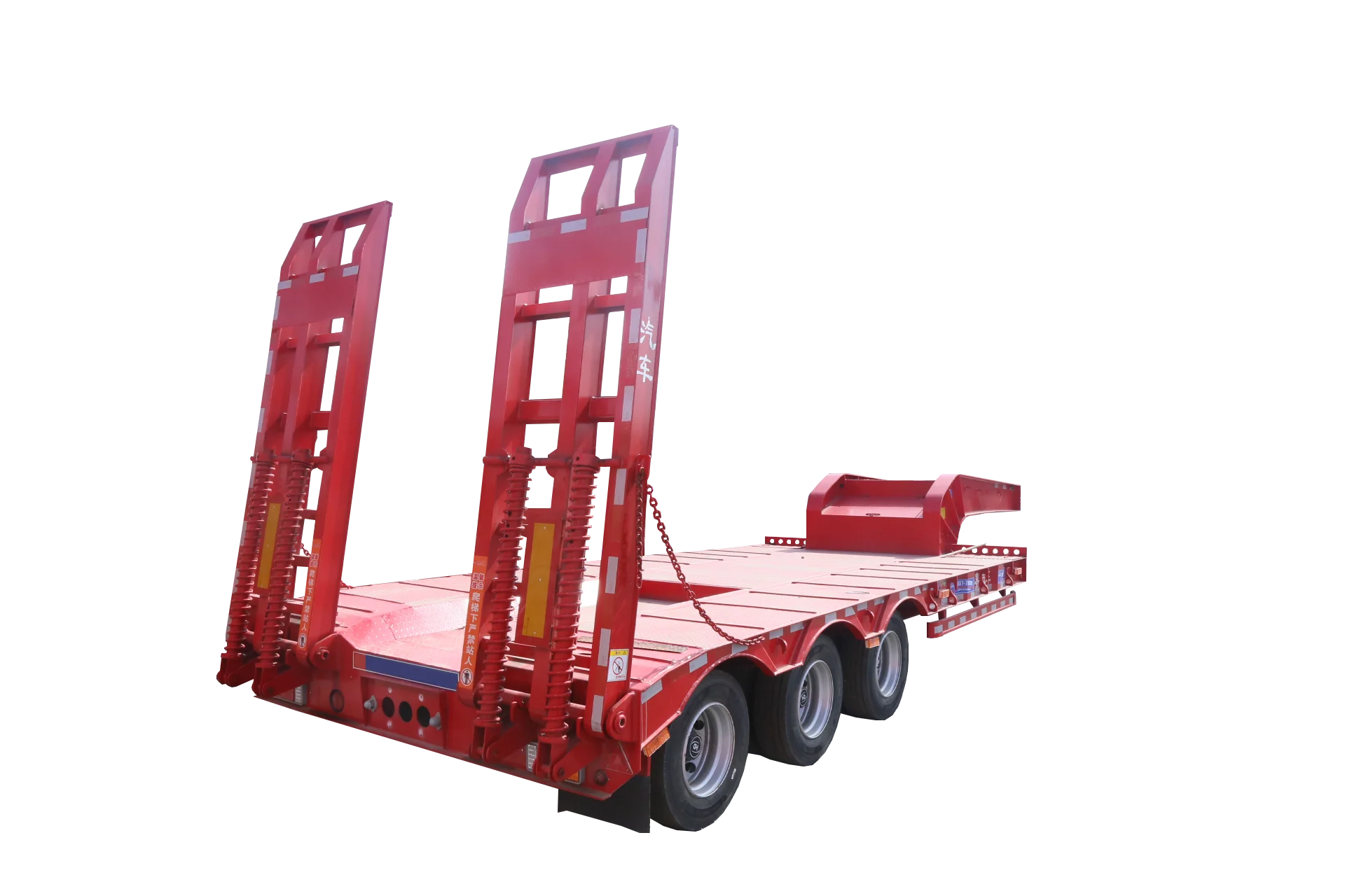3 Axles 4 Axles 50ton 60ton Heavy Duty Hydraulic Gooseneck Lowboy Lowbed Low Bed Semi Trailer Truck For Sale
