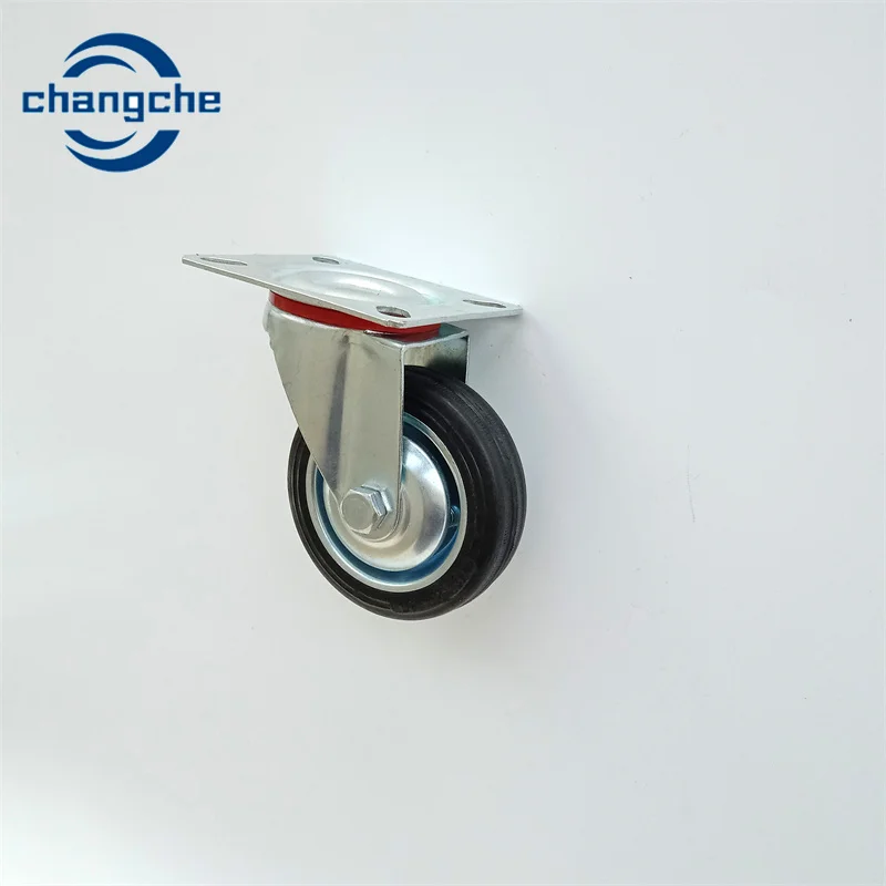 Customized TPR Industry Wheel Fixed Swivel Brake