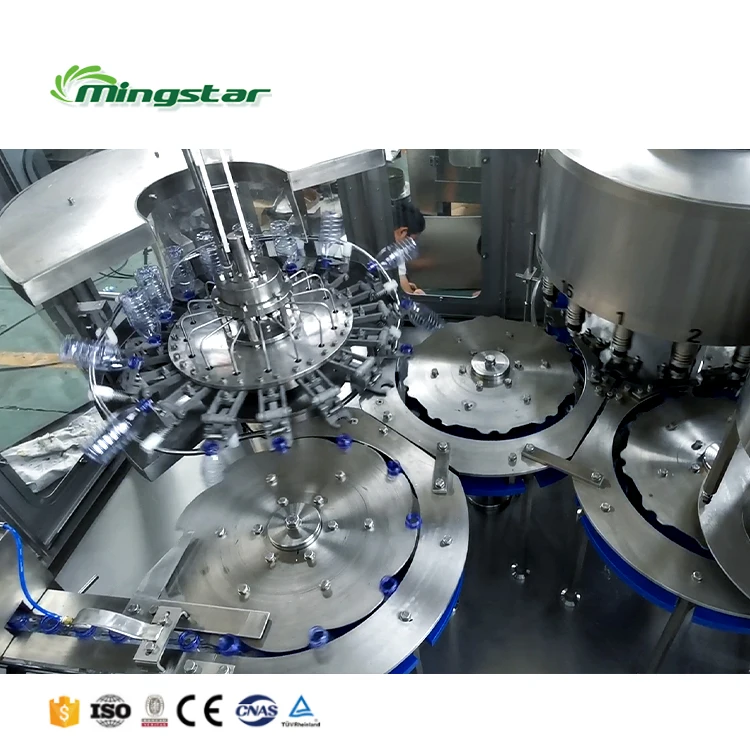 CGF8-8-3 small turnkey project drinking automatic water bottle filling machine for PET bottle packing