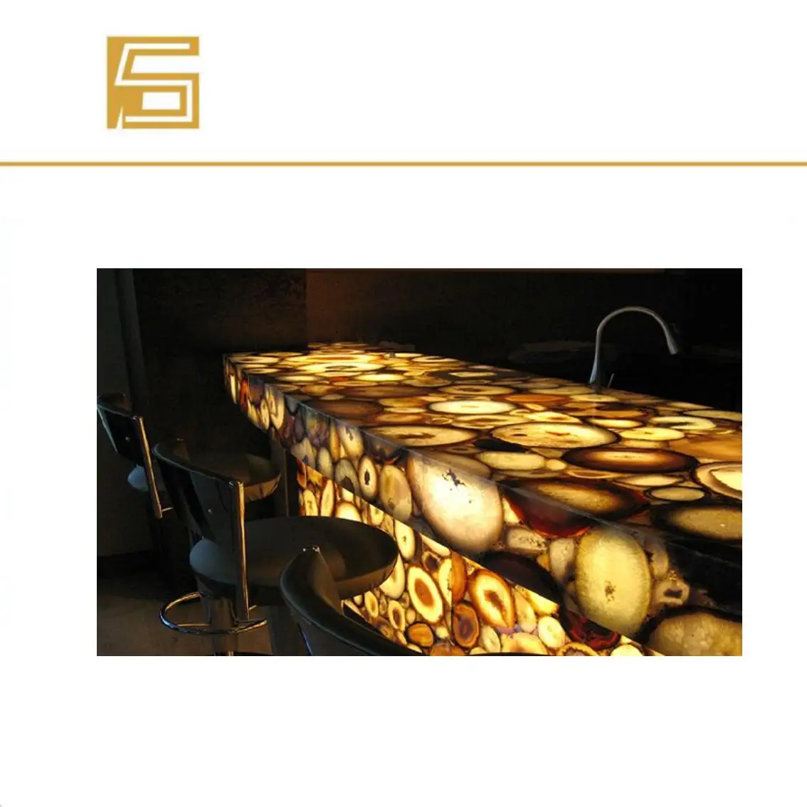 Top Grade Luxury led marble stone Translucent Lumi Stone Slabs