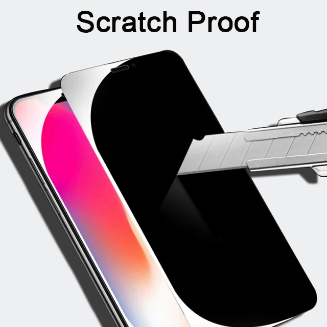 Privacy Full Glass Screen Protector Anti-Spy For Iphone 13 12 Pro Max 11 X XR Anti Spy Privacy Soft Film Screen Protector
