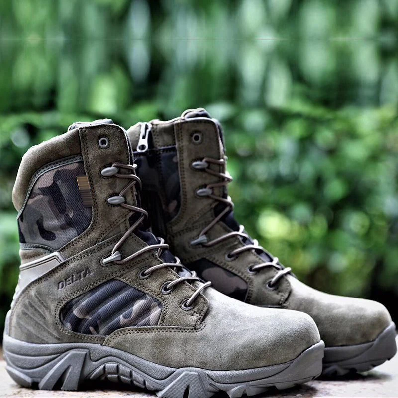 Wholesale Delta high top hiking shoes training shoes tactical boots outdoor desert security guard boot boots