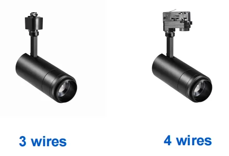 Daytonled ETL H-type J-type 3 wires 4 wires 6 wires CE SAA CRI90+ CRI95+ dimmable Dali zoomable commercial led track light