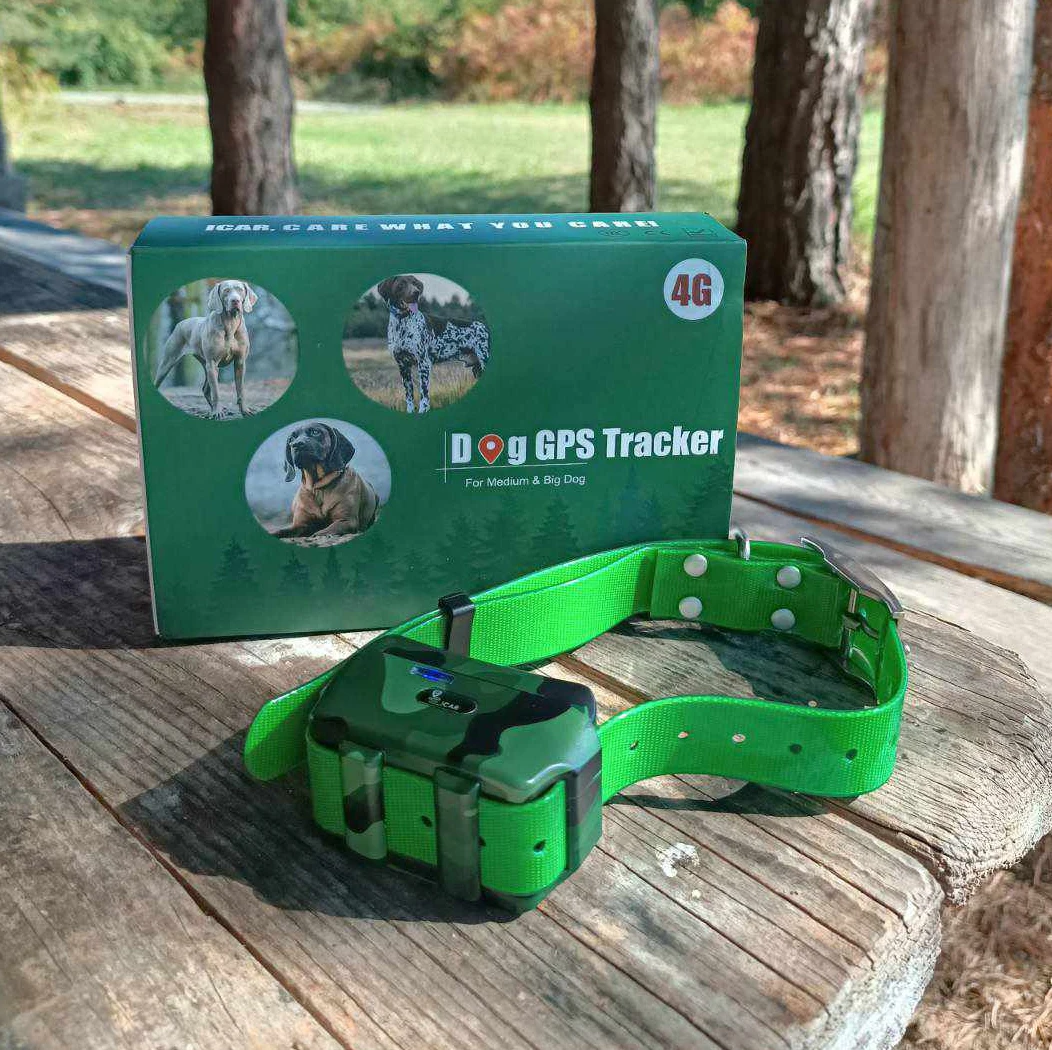 Hunter GPS Dogs Collar lK122T iCar 4000mah E-Shock Hunting Dog Trackers 4G Pet Locator IP68 Waterproof for Dog and Boar Hunting