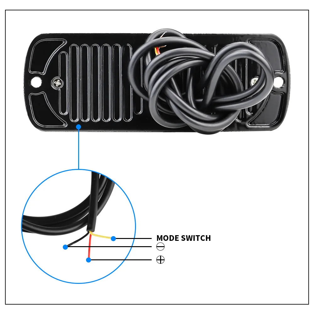 2024 Hot Selling LED Flashing Light Kit White Aluminium Emergency Warning Danger Reflectors for Cars and Trucks