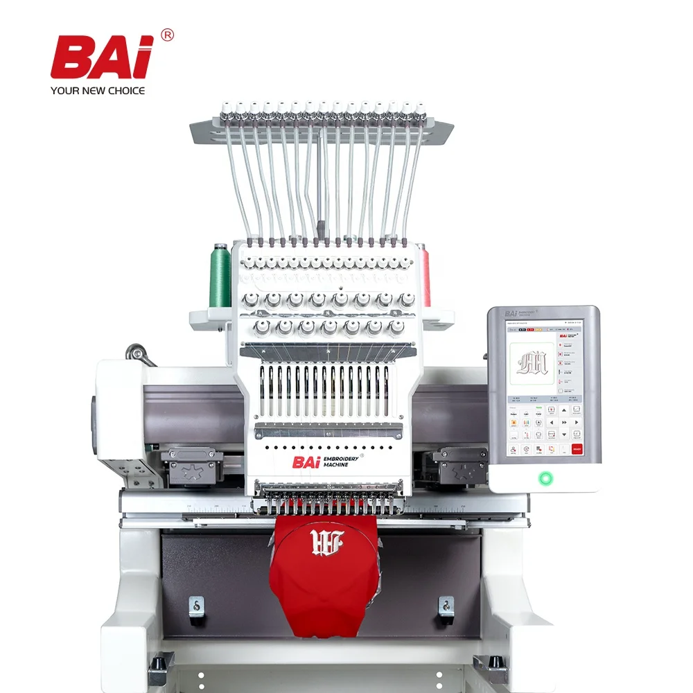 BAI single head multifunctional computer bordadora industrial embroidery machine
