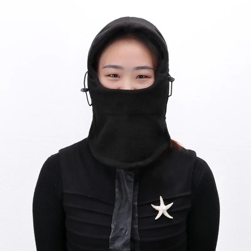 Balaclava Ski Fleece Fur Neck Warmer Helmet Liner Hood Winter Thermal Face Cover Hat Scarf For Snowboarding