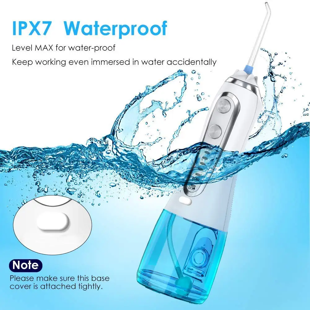 H2ofloss Cordless Water Dental Flosser With 5 modes Rechargeable Water Flosser  IPX7 Waterproof Portable Oral Irrigator
