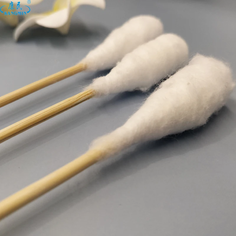 COTTON buds q tip eco friendly bamboo paper stick 2 tips 1 tip sterile medical non sterile beauty pet care customized oem  SWAB