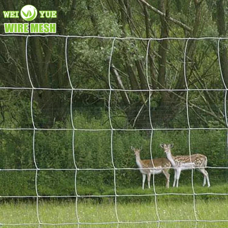 Hot dip galvanized wire grassland fences cattle sheep deer field  panels fencing