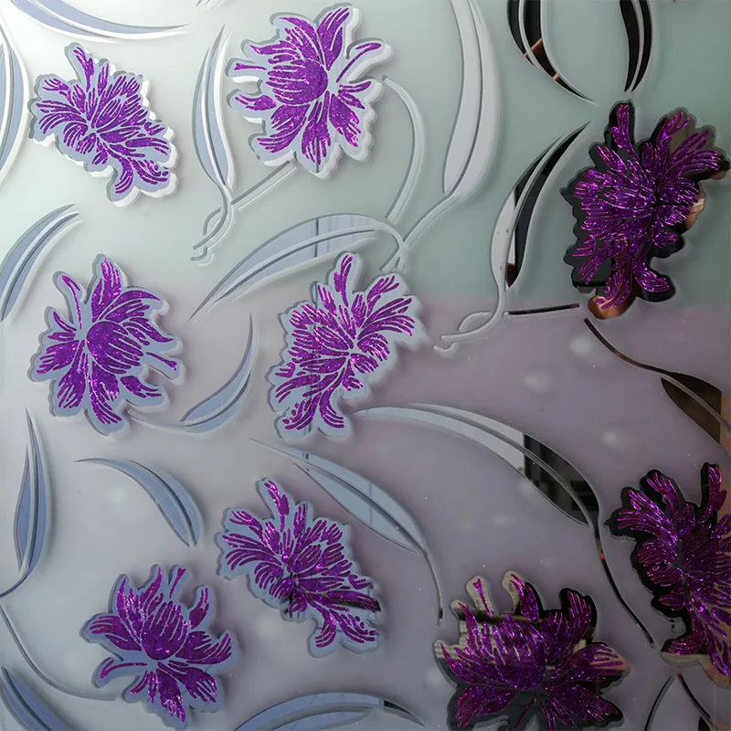 3 MM 3.5 MM 4 MM Titanium Coated Glass with ISO Certificate Ice Flower Decorative Glass