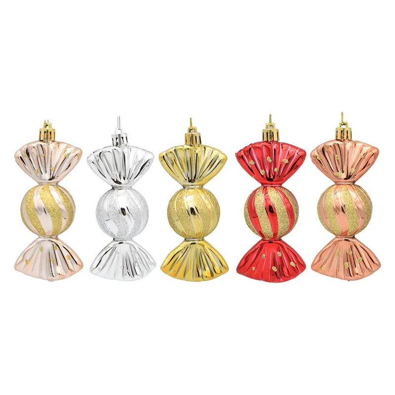 Home Use Plastic Christmas Balls Ornaments Glitter Multi Shapes Christmas Xmas Tree Ball