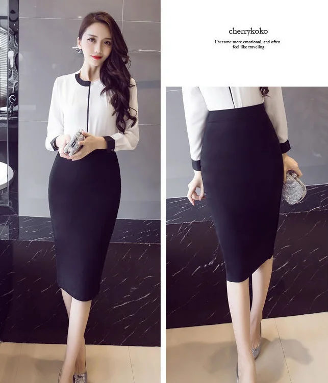Hot fashion women long skirt ladies latest plus size office skirts