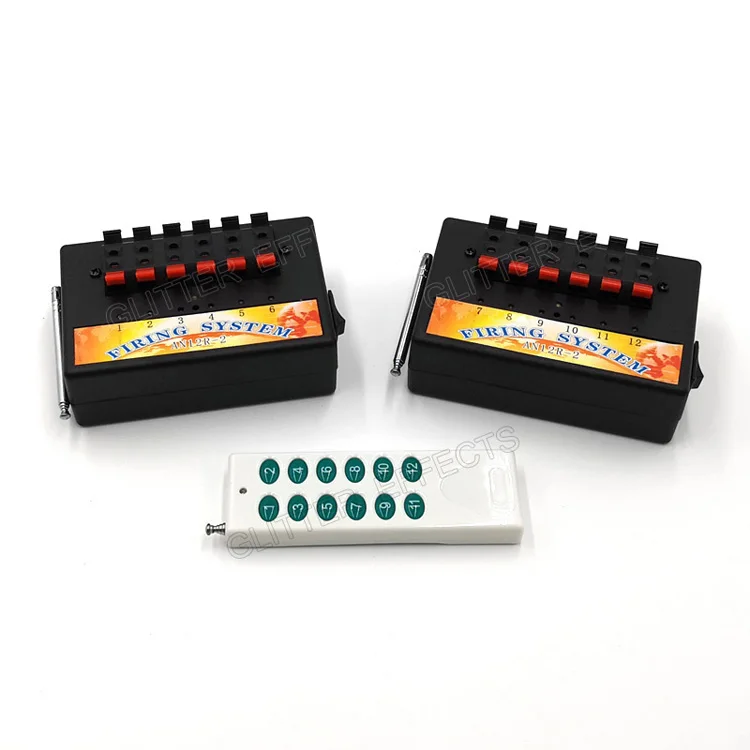 AN06R-2 Remote Control Fireworks Firing System Pyrotechnic Ignition Device Fireworks 12 Channel Firing Console System