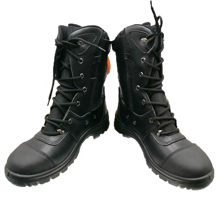China Men Wear Foot Shank Protect Rescue Leather Composite toe Safety Boots
