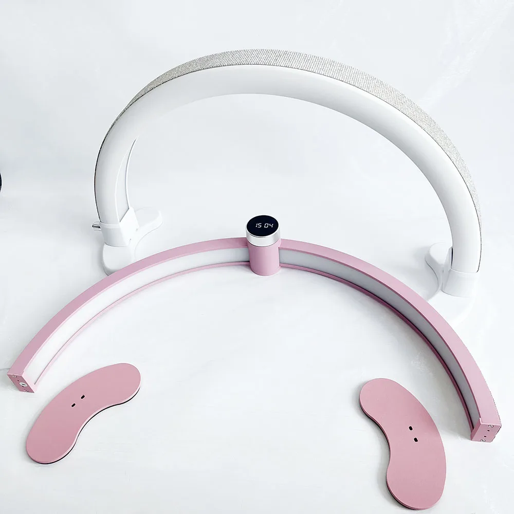 White Pink Black Desk Lamp Nail Half Moon Arch Nail Tools Black Painting Desk Table Lamps Beauty Salon Manicurist LED Nail Lamp