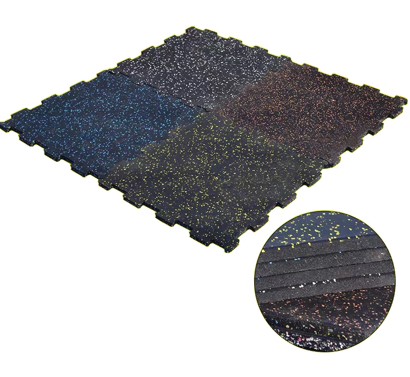 
10 mm gym center shock absorbing rubber with EPDM Granules flooring 