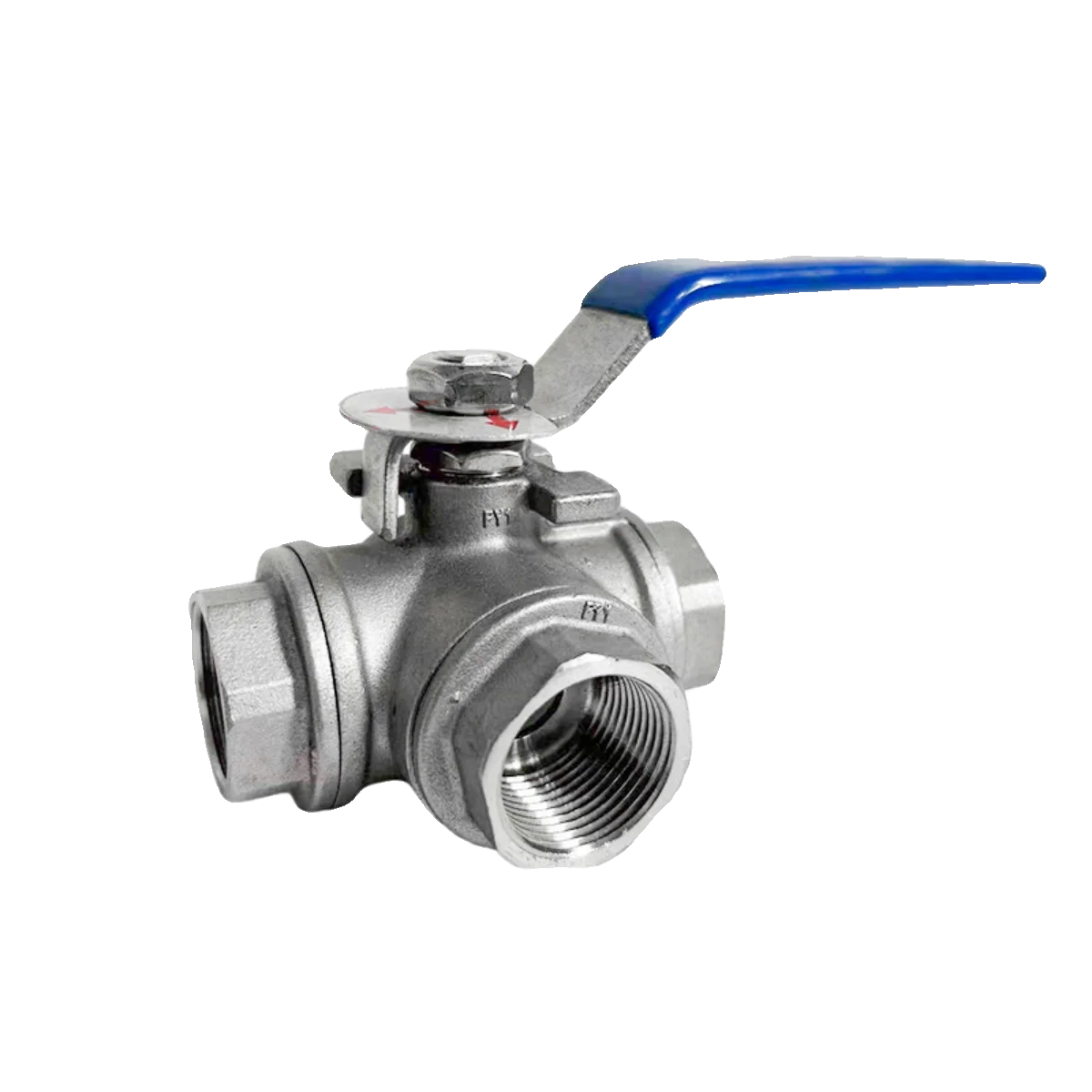 L-Type T-Type 3-Way Manual Control Valve Stainless Steel Female Three-Way Ball Valve