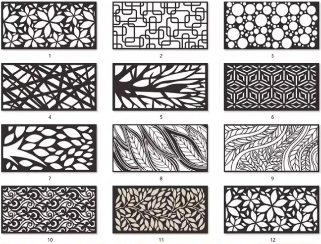 Panel Extension External Internal Laser Cut Aluminum Decorative Modern Cnc Wall Panel