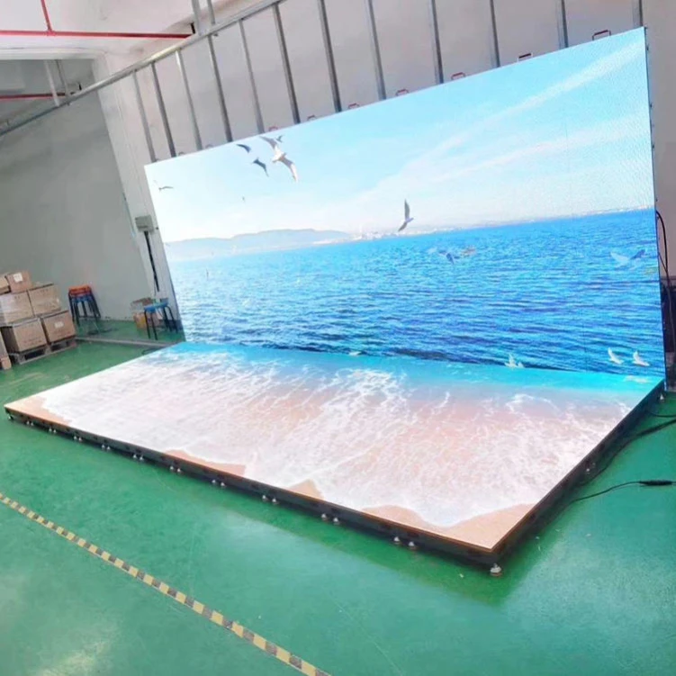 Interactive Induction P2.604 LED Dance Floor Display Screen Modeule Foot Mounting Floor Tile Screen Pixel Panels