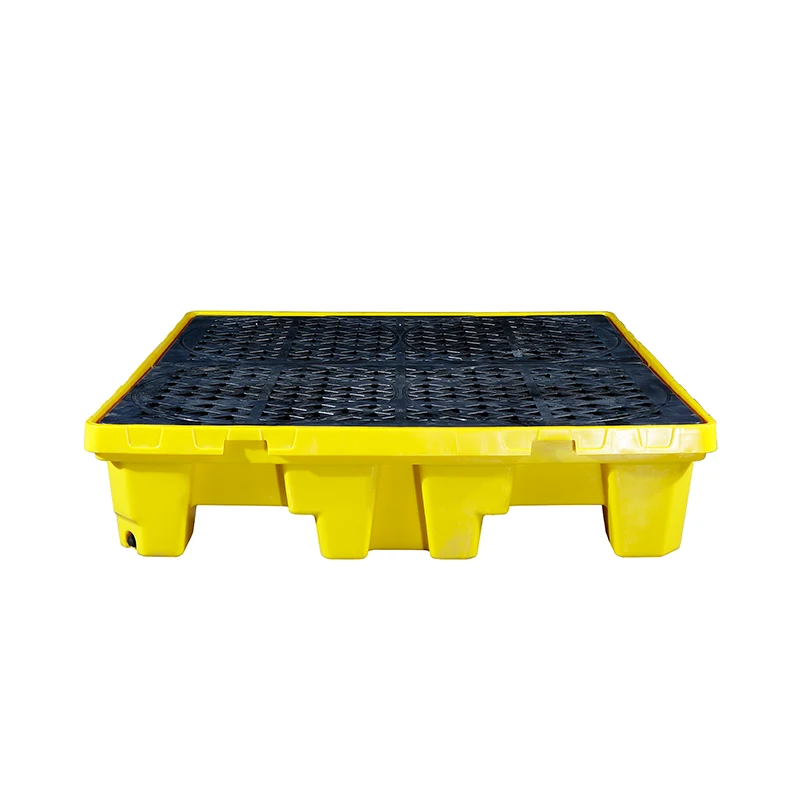 Wellguard Factory Price HDPE 265Liter Plastic 4 Drum Spill Containment Pallets