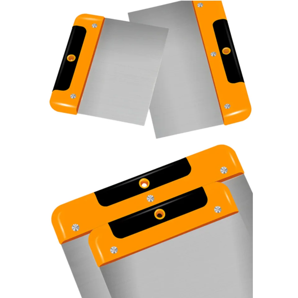 Durable High-Frequency Quenching Treatment 4/6/8/10Inch Stainless Steel Putty Spatula S Scraper For Steel Repairing