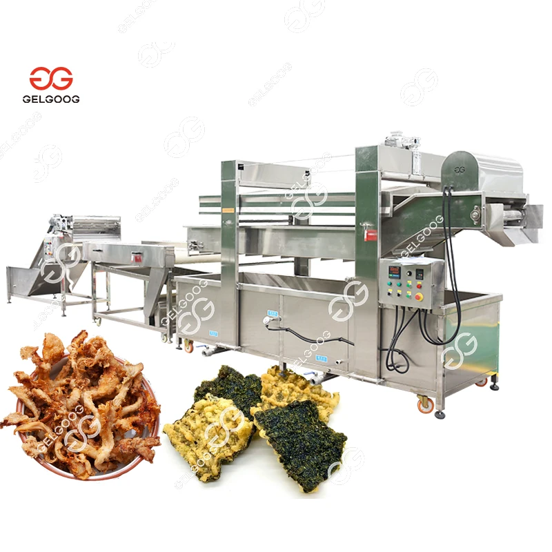 Gelgoog Fried Snack Production Line Automatic Onion Rings Frying Machine Equipment for Frying Onions