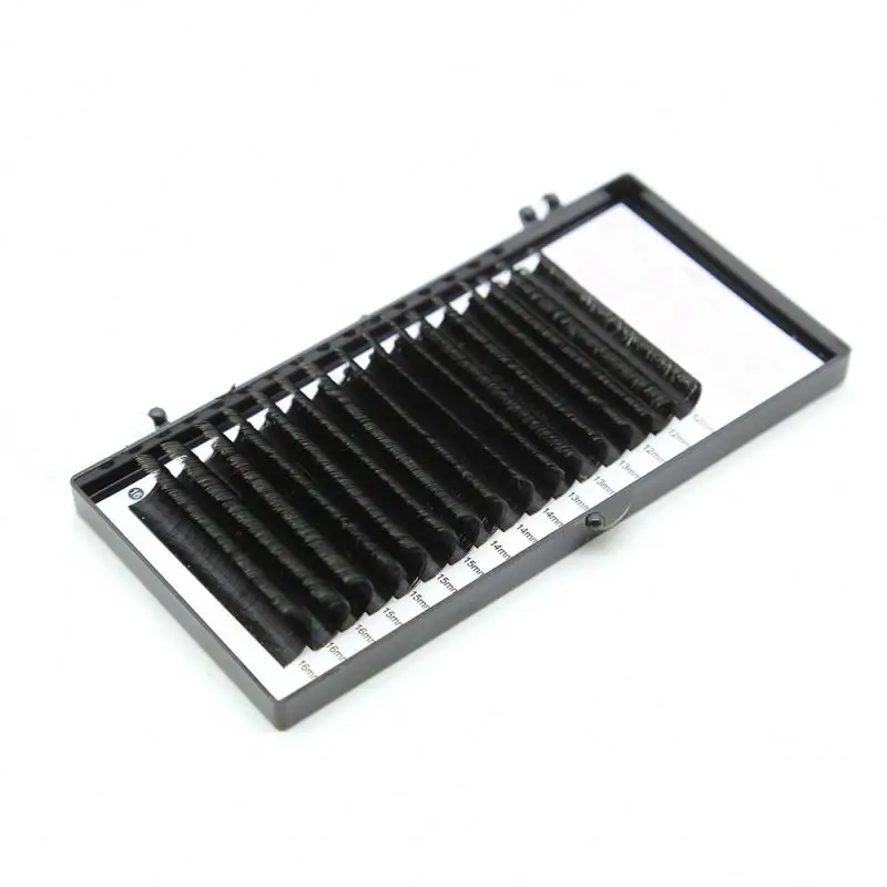 0.03mm 0.05mm 0.07mm 0.10mm 0.15mm 0.20mm J B C D L CC curl All Size deep black mink silk eyelash extensions