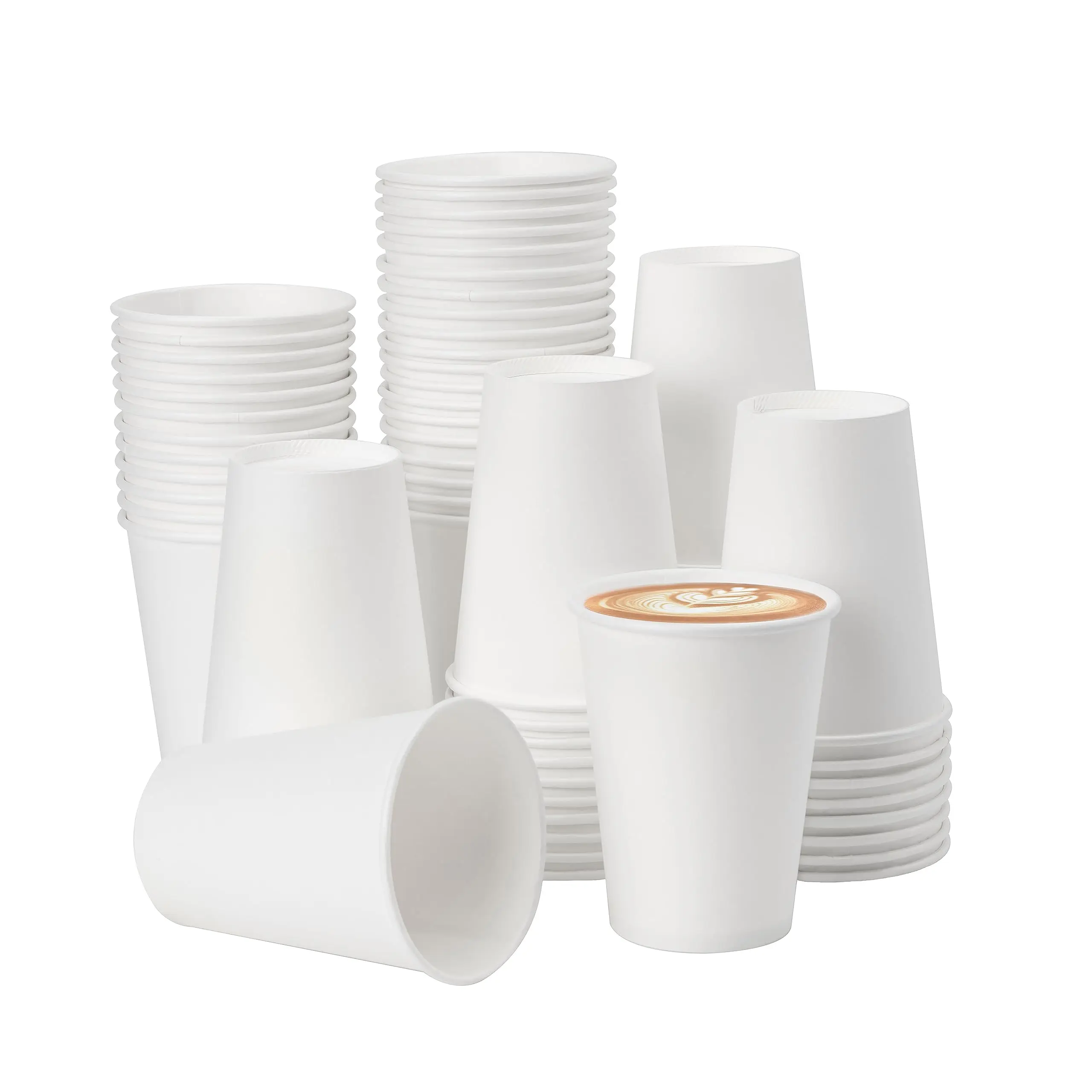 Premium Custom 8OZ 12 OZ 16OZ Thick Paper Coffee Take Away To go Cups for Hot Drinks Packaging