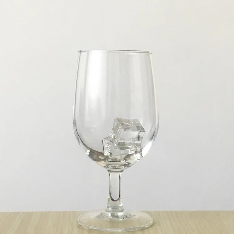 2024 Wholesale Hot Sale 400ml Hotel Restaurant Soda Calcium Glass Wine Glass Flute Shaped Red Wine High Foot Juice Glass