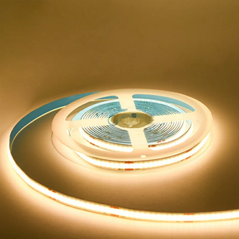 8mm Dimmable Cob Led Strip Light Flexible 12 Volt 24v Customized 24v cob led strip light