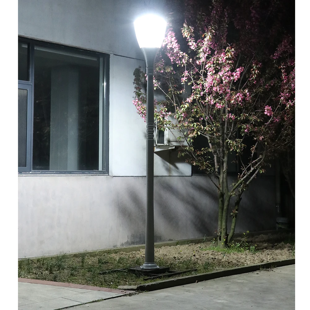 Outdoor Classic Decorative Antique Cast Aluminum Street Lamp Post Led Garden Pole Light For Landscape Lighting