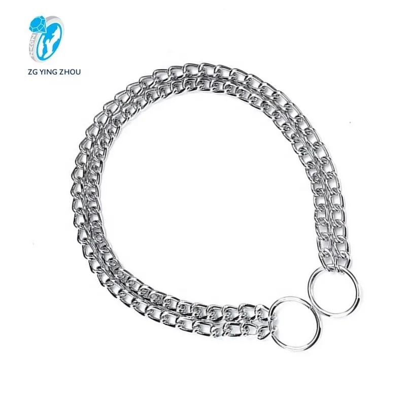 
luxurious cuban link large dog chain collar bully leather collar for dog french bulldog rope leather customised 