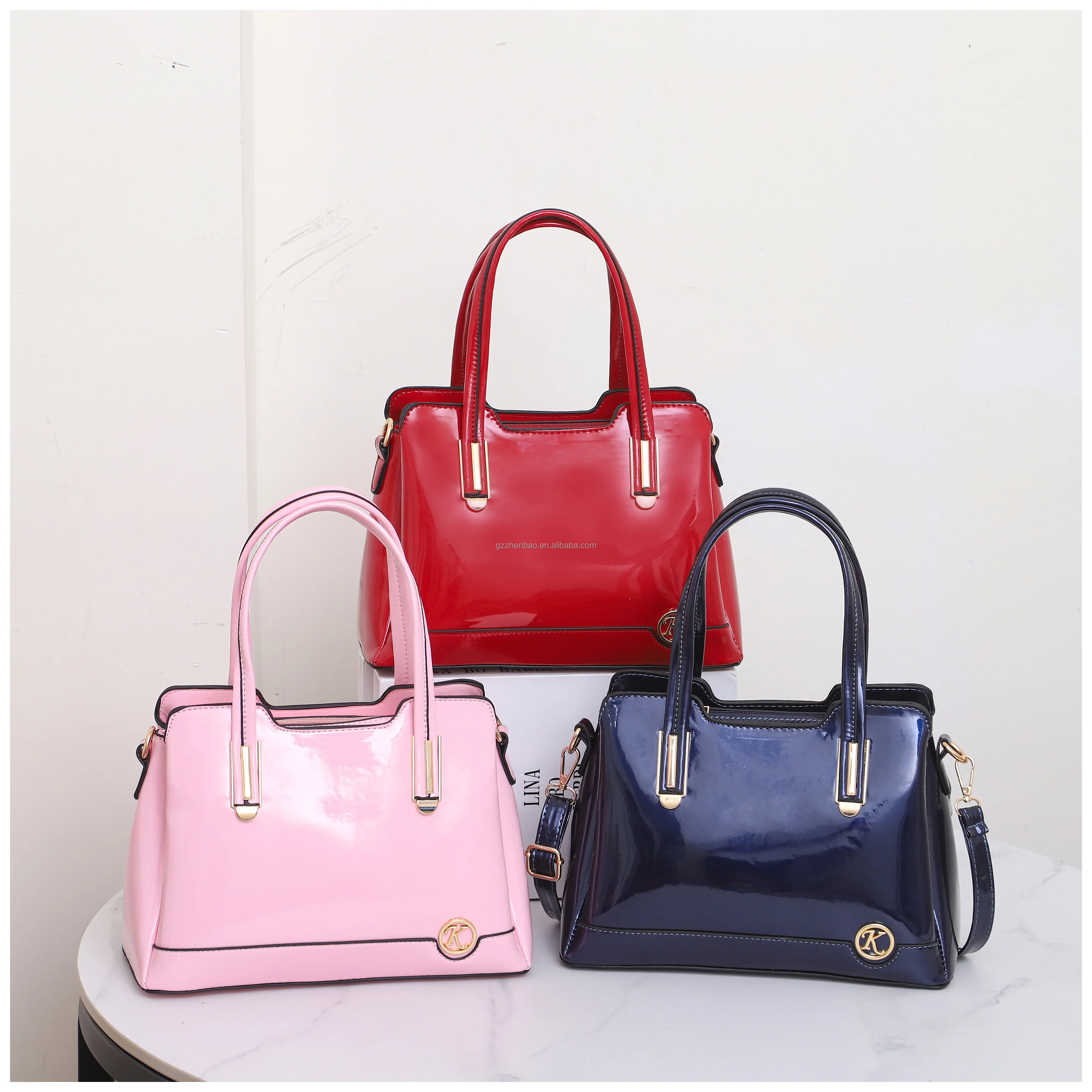 Hot sell luxury womens handbags crossbody patent female bags