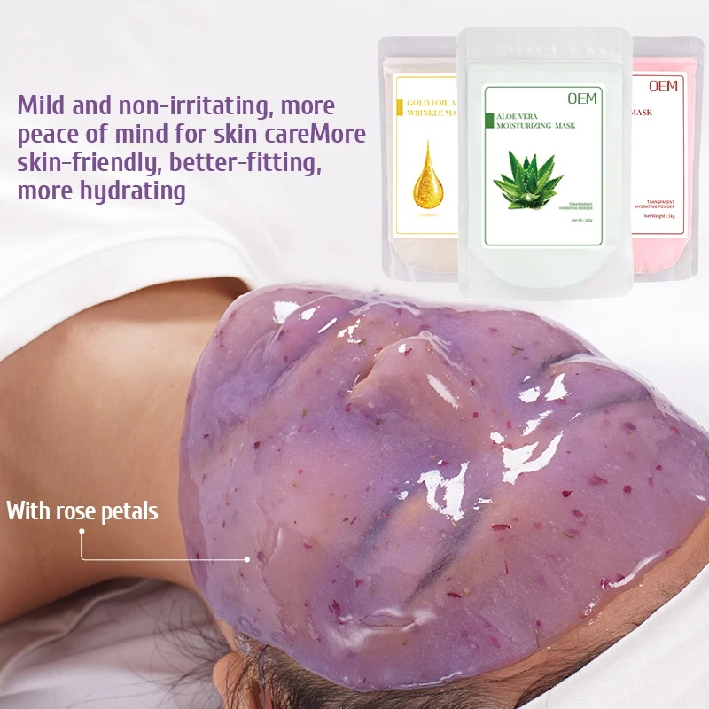 OEM  Moisturizing Skin Care Clean Peel Off Facial Mask Organic Soft Jellymask Powder