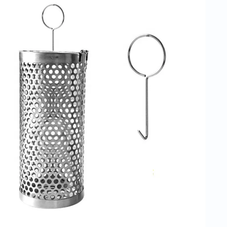 manufacturer Updated tube   BBQ Stainless Steel Grill Basket Rolling Grilling Baskets  for Outdoor Camping