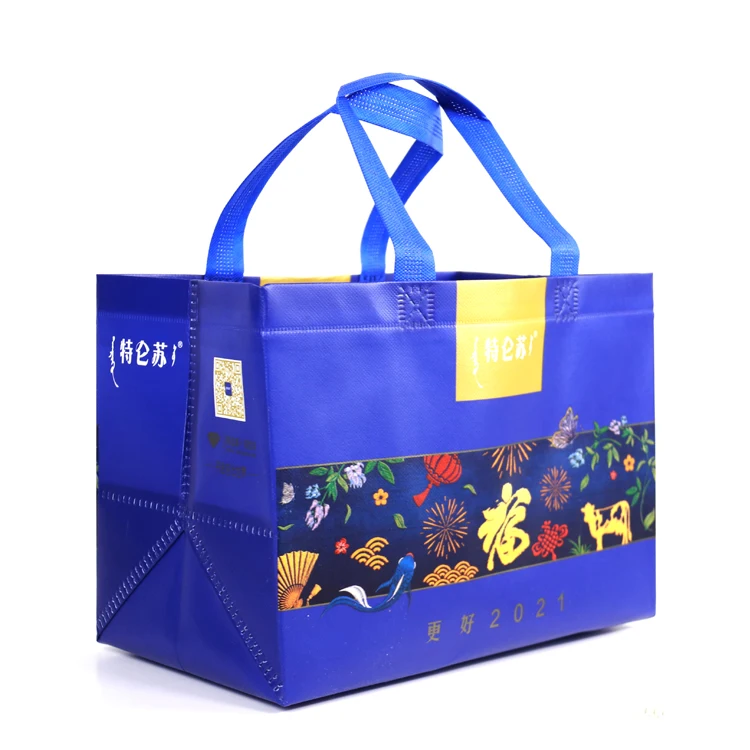 Custom Eco-Friendly Non-woven Tote Reusable Shopping Bag D Cut Non Woven Bags for Department Store