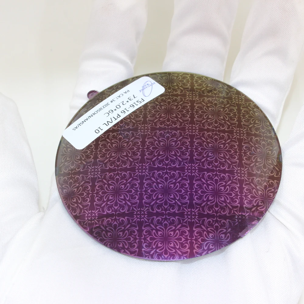 Оптовая цена, зеркальные линзы с узором, солнцезащитные очки, защитные зеркальные линзы с УФ-защитой