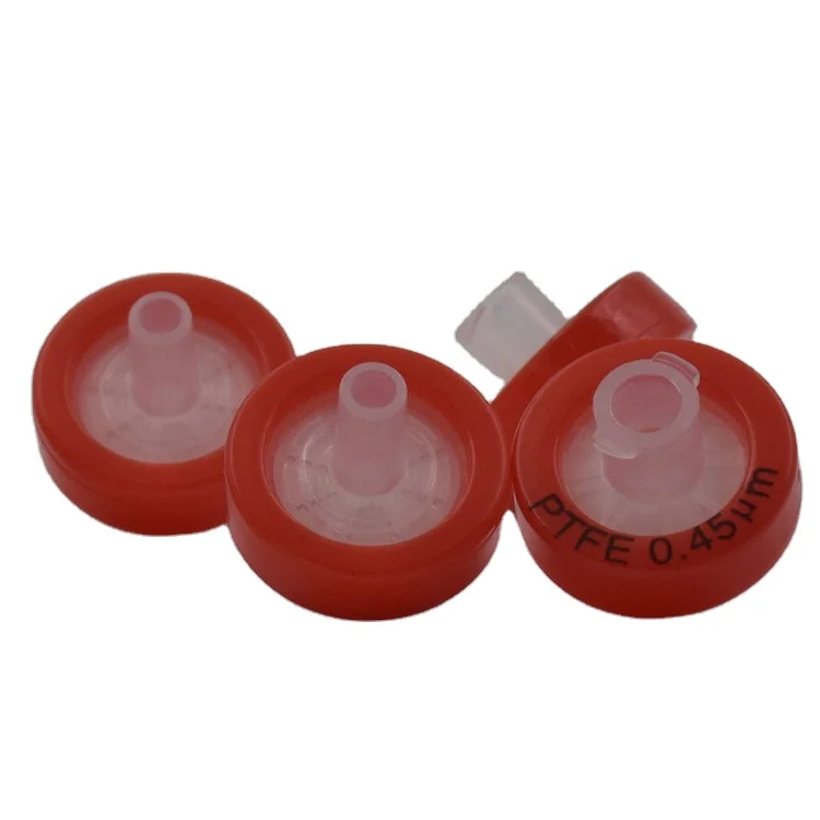 biocomma Laboratory consumables 25mm 0.45um PTFE Hydrophilic syringe filter