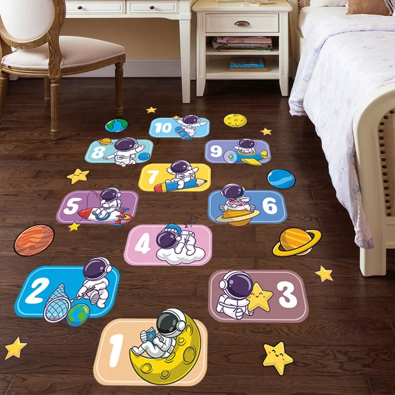 Solvent Printing Social Distancing Die Cut Decal Vinyl Floor Sticker For Decorative