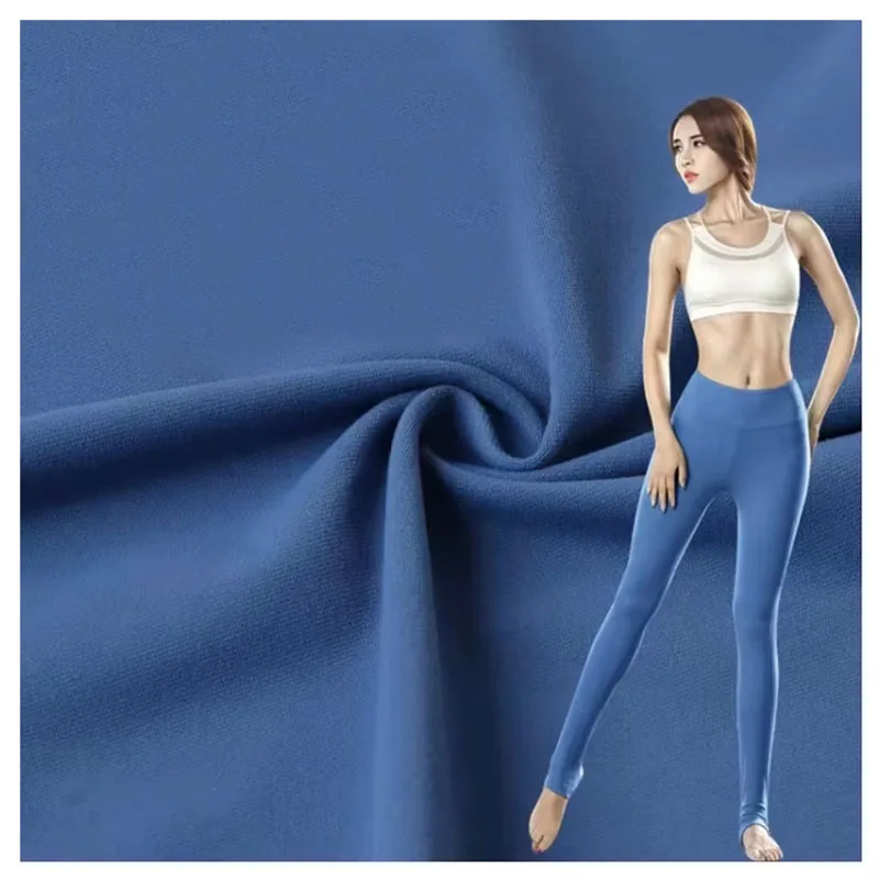 Four way stretch 87% polyamide 13% spandex nylon stretch fabric high  knitted pointelle fabric for sports yoga tight pants