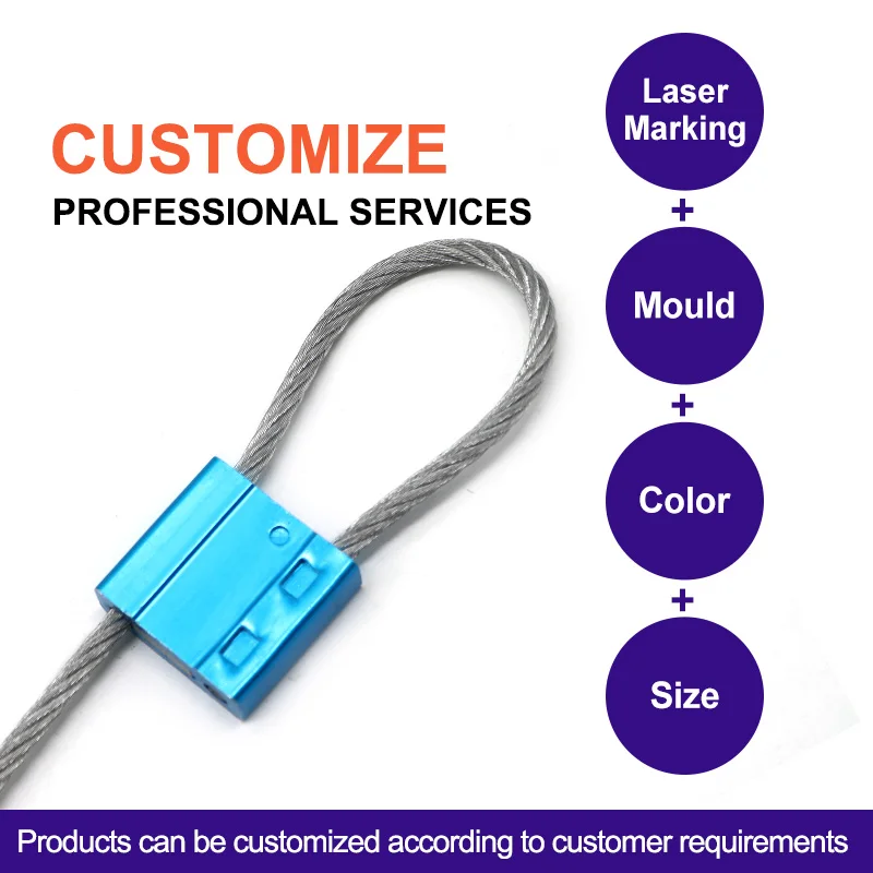 TXCS 103  Wholesale pull tight truck cable seals with QR code