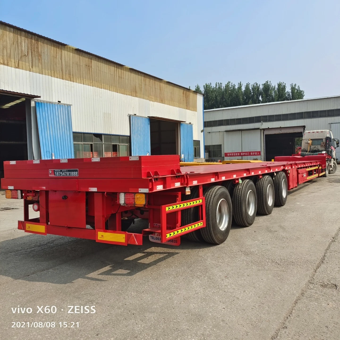 Factory Customizable 100m Wind Turbine Blade Special Gooseneck Transport Trailer for Efficient Transportation