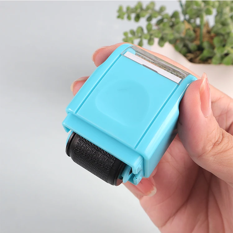 High Quality Custom Logo Protection Stamp Guard Your Id Roller With Various Colors