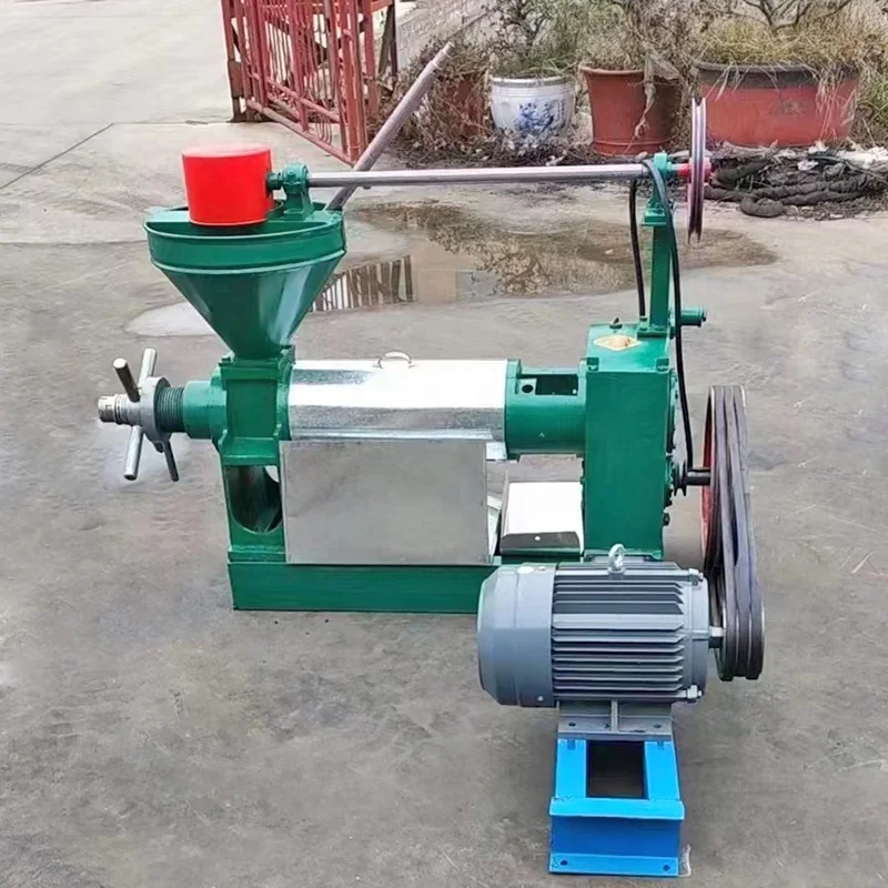 100kg/h capacity peanut sesame flax sunflower Coconut Soybean Copra Screw Expellers mustard seed diesel cold oil press machine